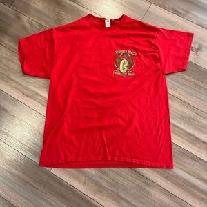 Thunder Bike Week Red Graphic Tshirt Men XL Bin A-44‎